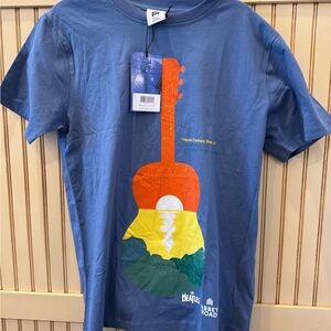 Beatles adult T-Shirt with Colorful Guitar Design